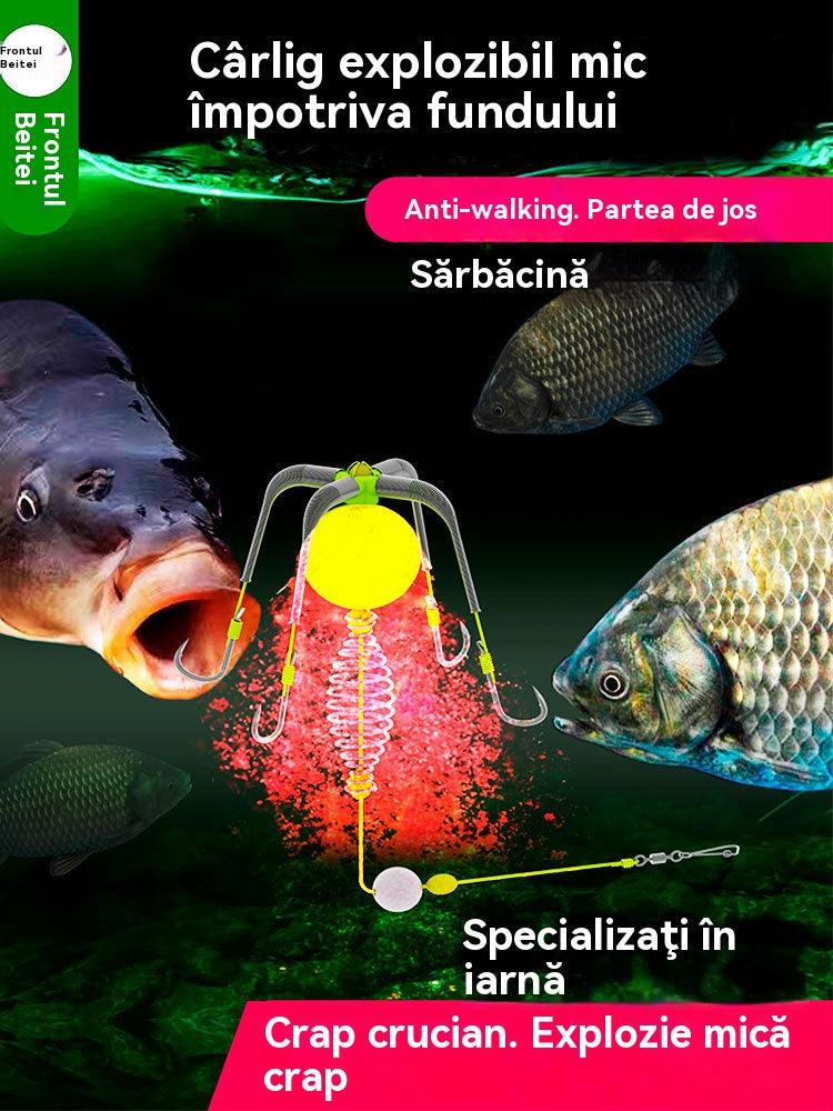 🔥【Cumpărați 1, primiți 1 gratuit】Cârlig exploziv mic anti-fond, previne agățarea de jos și scurgerea de apă