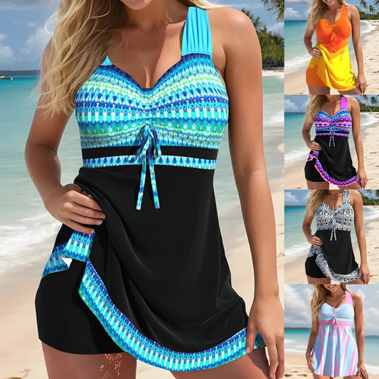 🏖️【S-5XL】【✨Cumpărați unul și primiți unul gratuit】 Set costume de baie imprimat pentru femei 2025