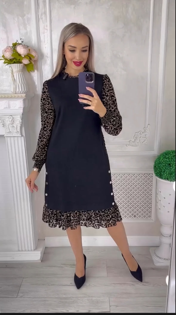 💖【S-5XL】🍁🍂Stil nou de toamnă și iarnă elegant de înaltă calitate, rochie