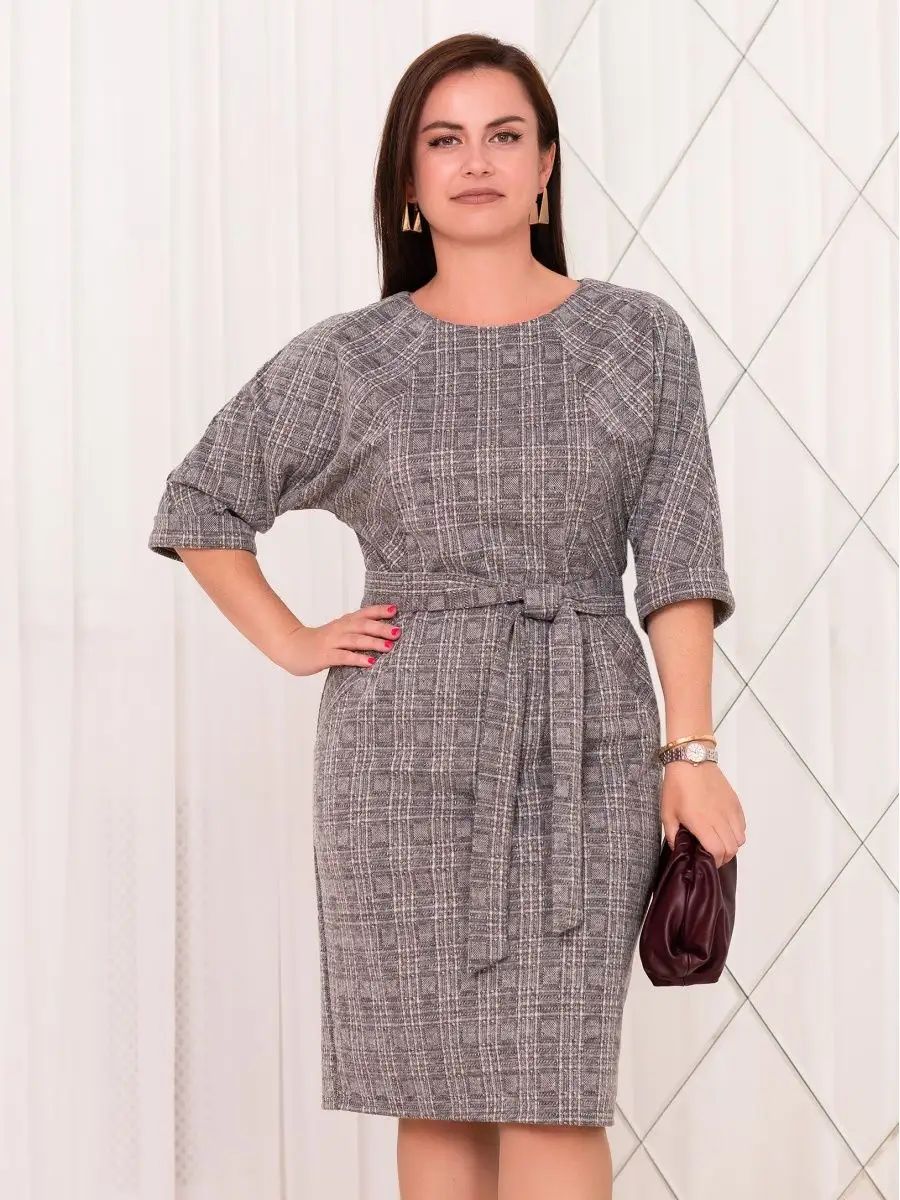 😍【Stil nou pentru toamnă și iarnă】 Rochie elegantă și fermecătoare de mărimi mari