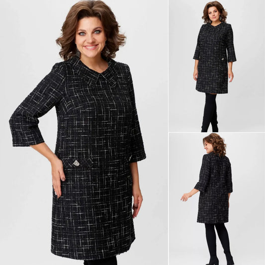 ✨【S-5XL】🍁👗Stil nou de toamnă și iarnă elegant de înaltă calitate, rochie