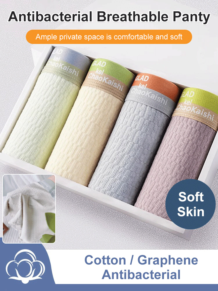 【6 buc 】Bubble Cotton Slip pentru bărbați, antibacterian, respirabil, absorbant de transpirație