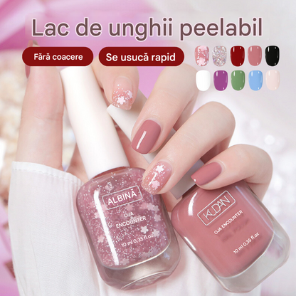 【 10 culori】💅🌈Lac de unghii detașabil fără coacere cu uscare rapidă