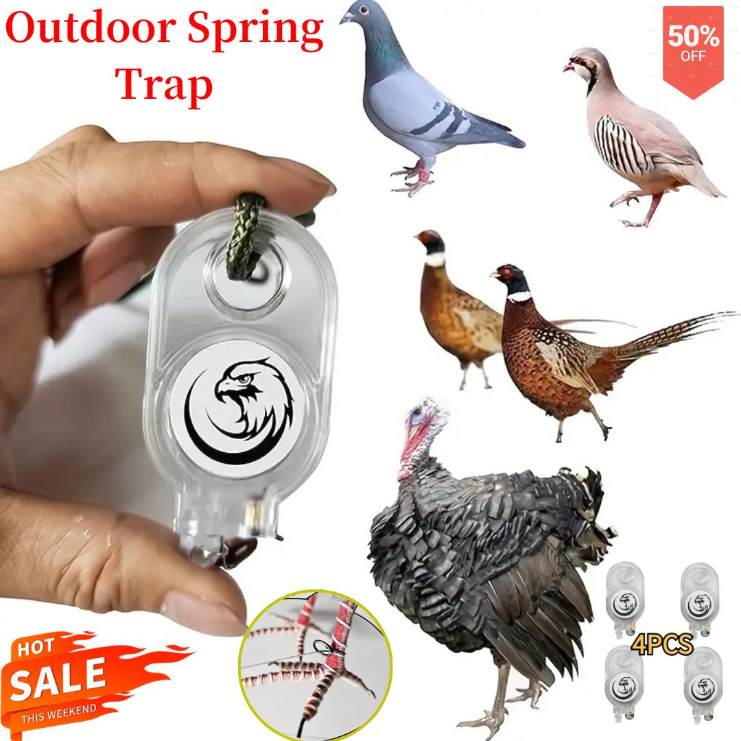 4 outdoor spring traps, high sensitivity automatic locking trap